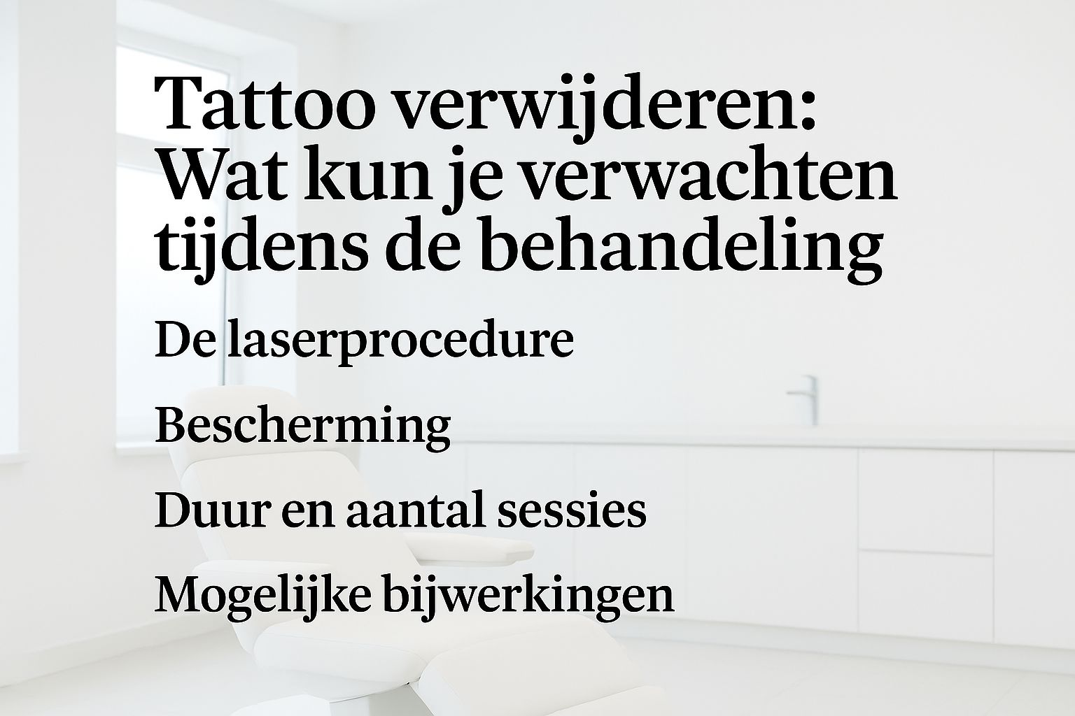 Tattoo verwijderen tijdens de behandeling Tattoo verwijderen tijdens de behandeling